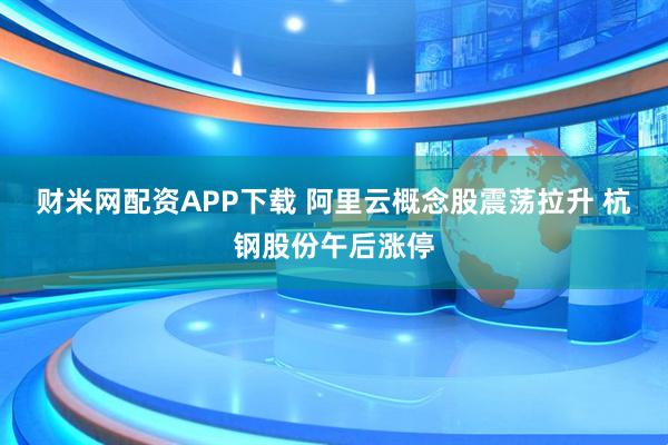 财米网配资APP下载 阿里云概念股震荡拉升 杭钢股份午后涨停