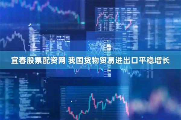 宜春股票配资网 我国货物贸易进出口平稳增长
