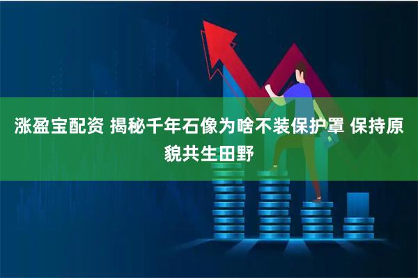 涨盈宝配资 揭秘千年石像为啥不装保护罩 保持原貌共生田野