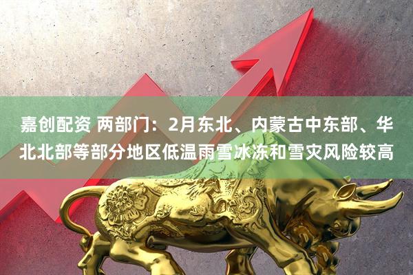 嘉创配资 两部门：2月东北、内蒙古中东部、华北北部等部分地区低温雨雪冰冻和雪灾风险较高